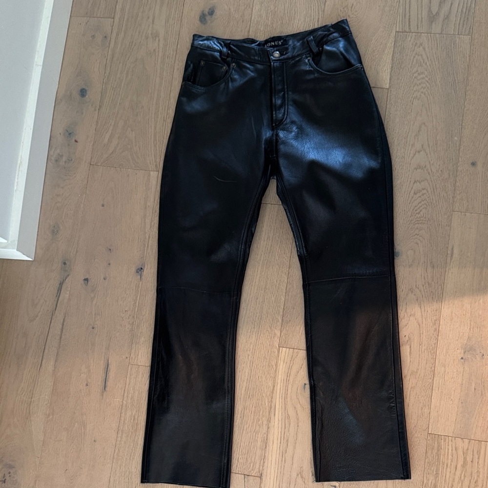 Black Leather Pants